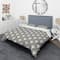 Designart 'Retro Art Deco Waves I' Mid-Century Duvet Cover Set